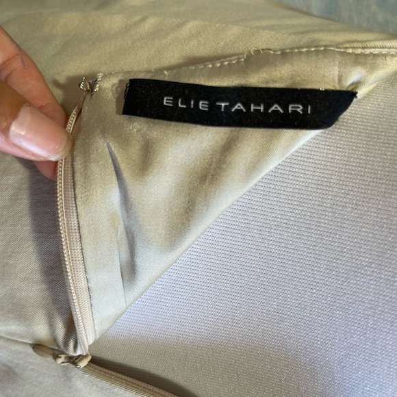 ELIE TAHARI Women’s Beige 2pc Skirt and Jacket Size 0 - Picture 15 of 16